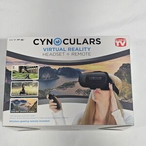 Hype Cynoculars Virtual Reality VR Headset with Wireless Remote Black New